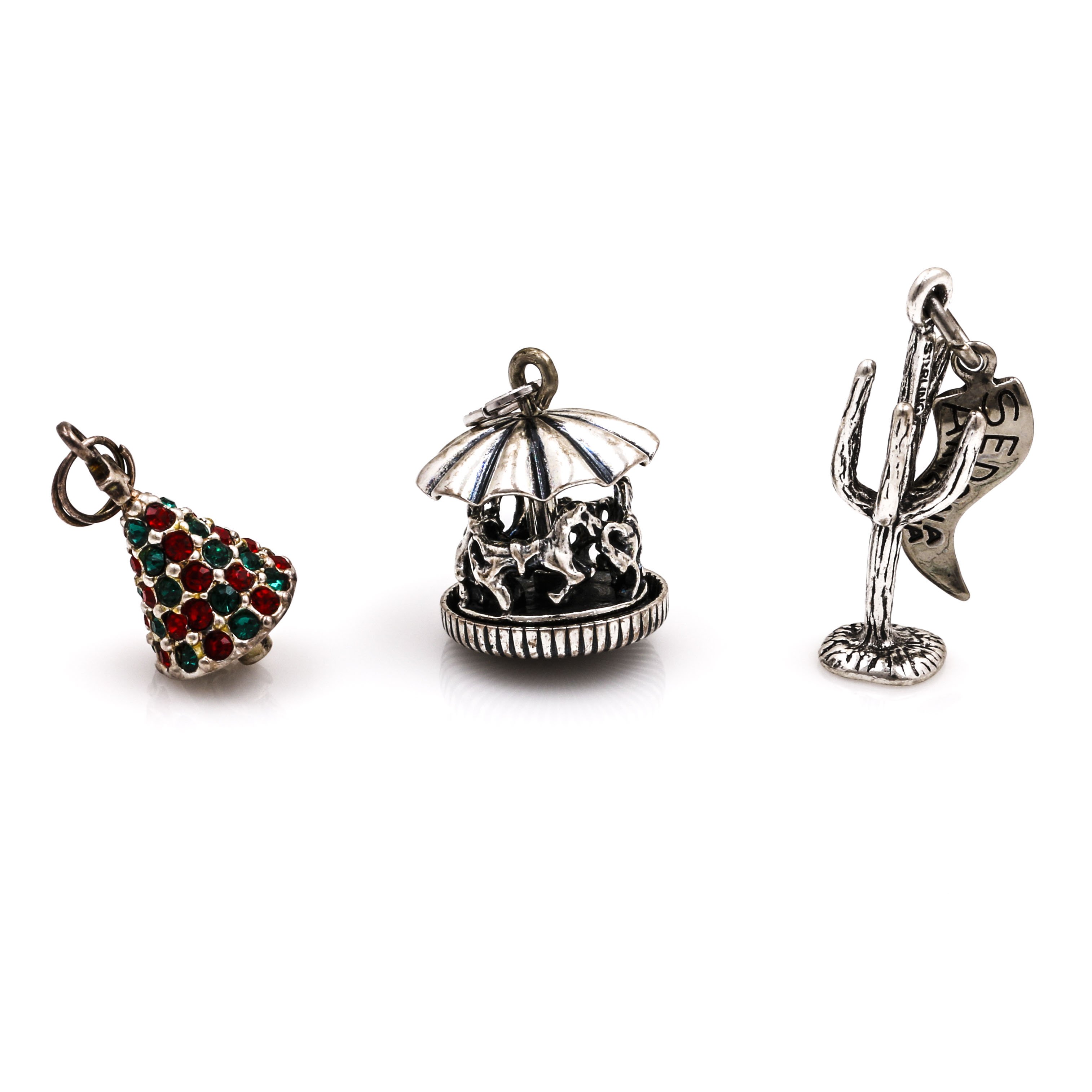 Sterling Silver Jewelry With Marcasite ad Glass Rhinestones