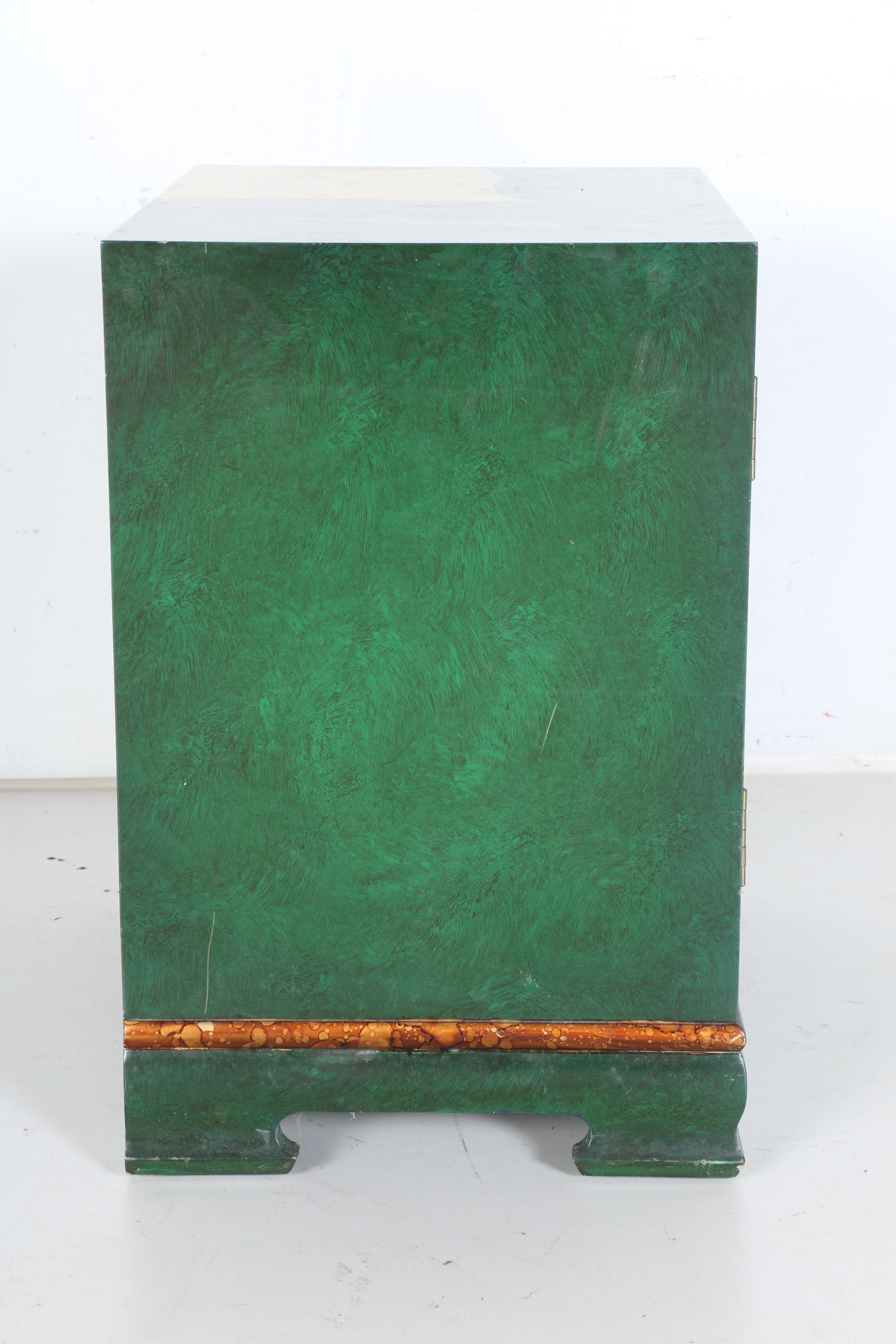 Contemporary Hand-Painted Side Cabinet