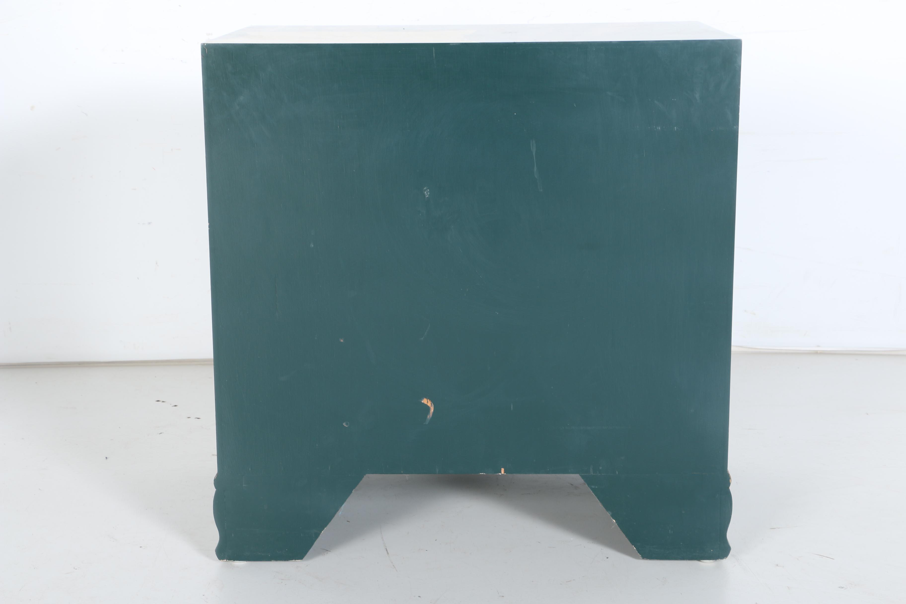 Contemporary Hand-Painted Side Cabinet