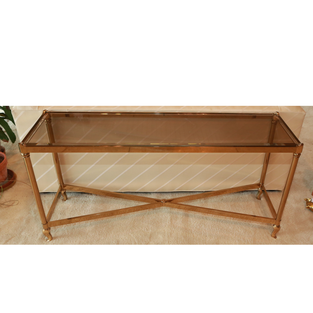 Brass Console Table