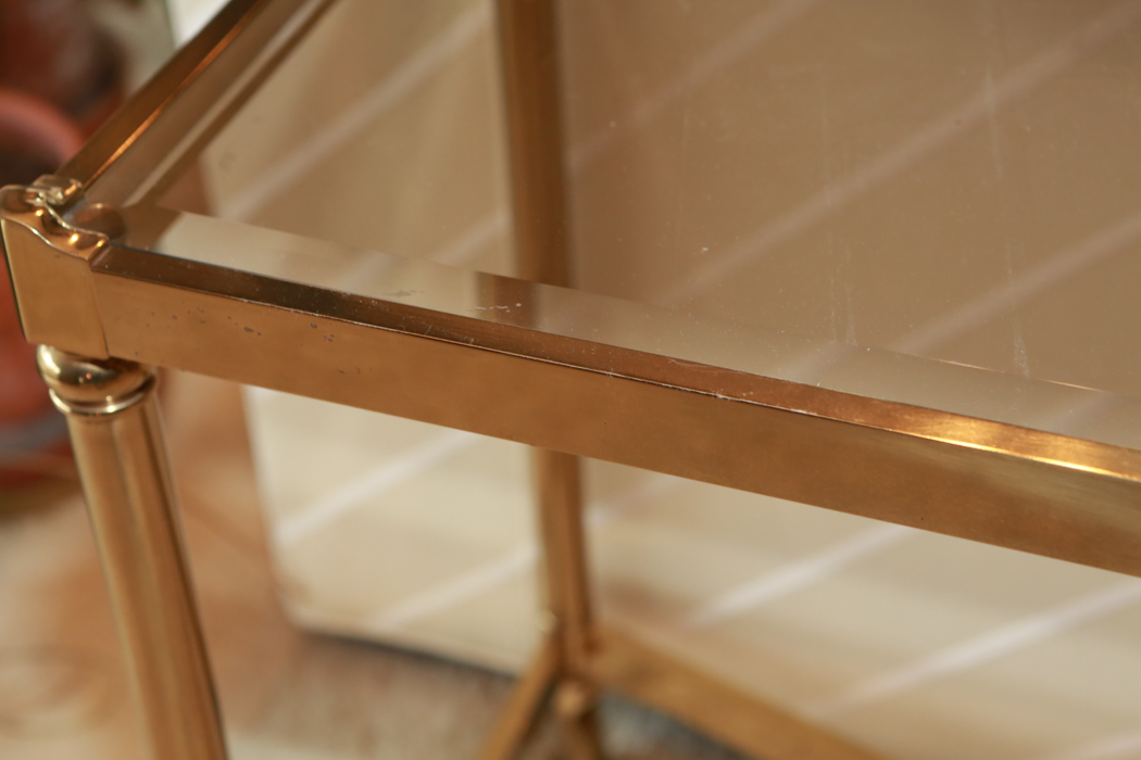 Brass Console Table