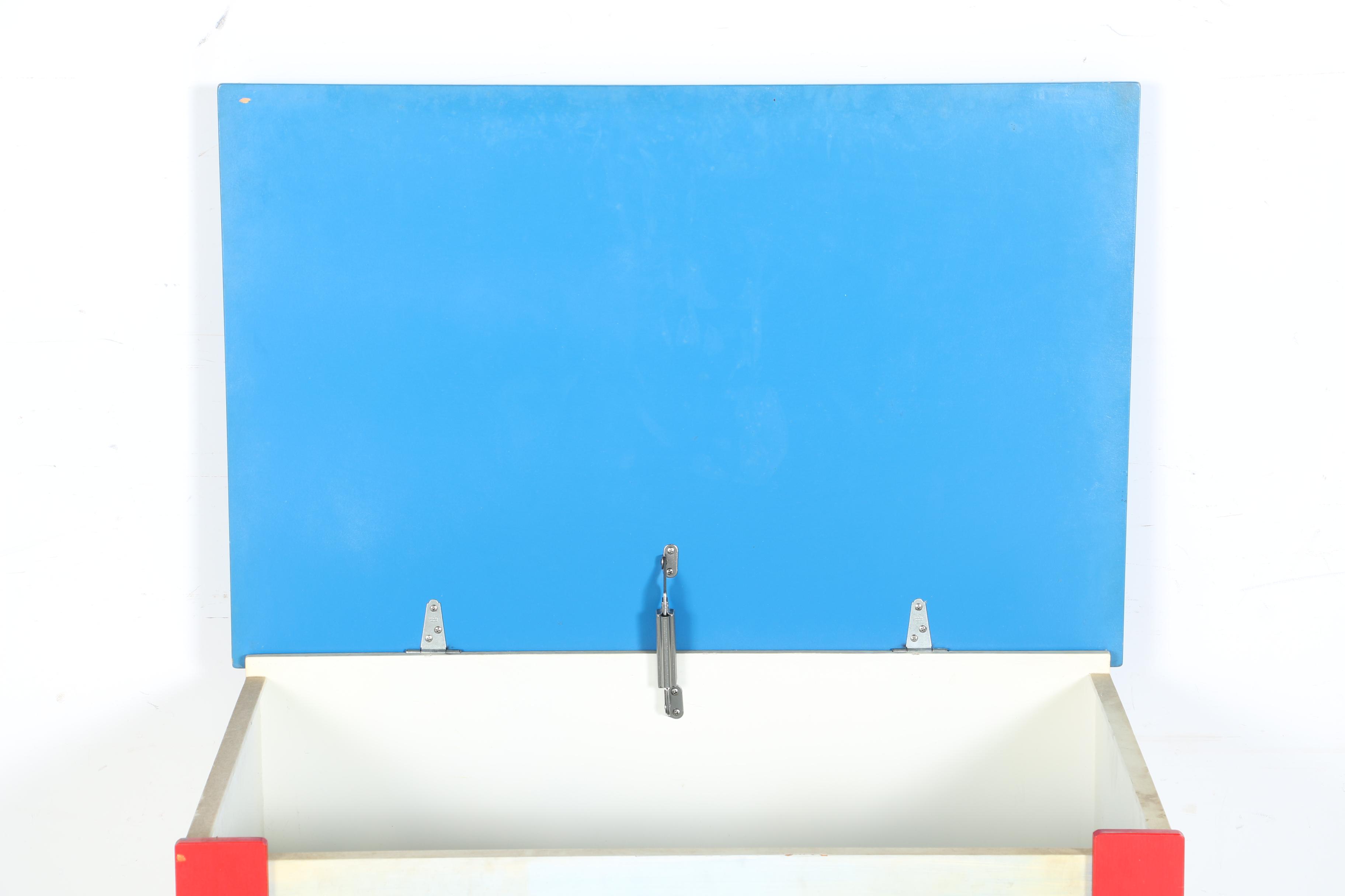 Children's Train-Themed Toy Chest