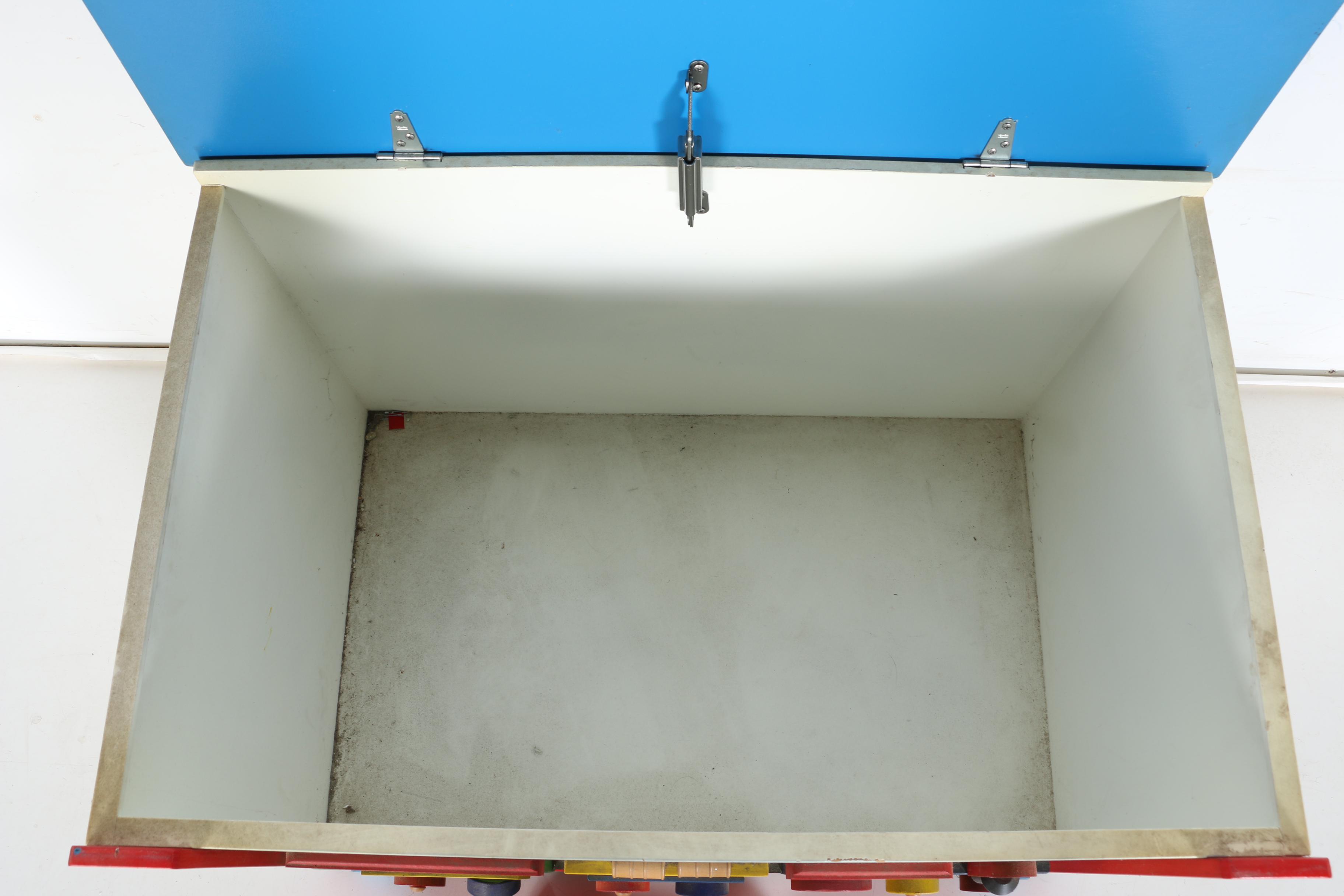 Children's Train-Themed Toy Chest