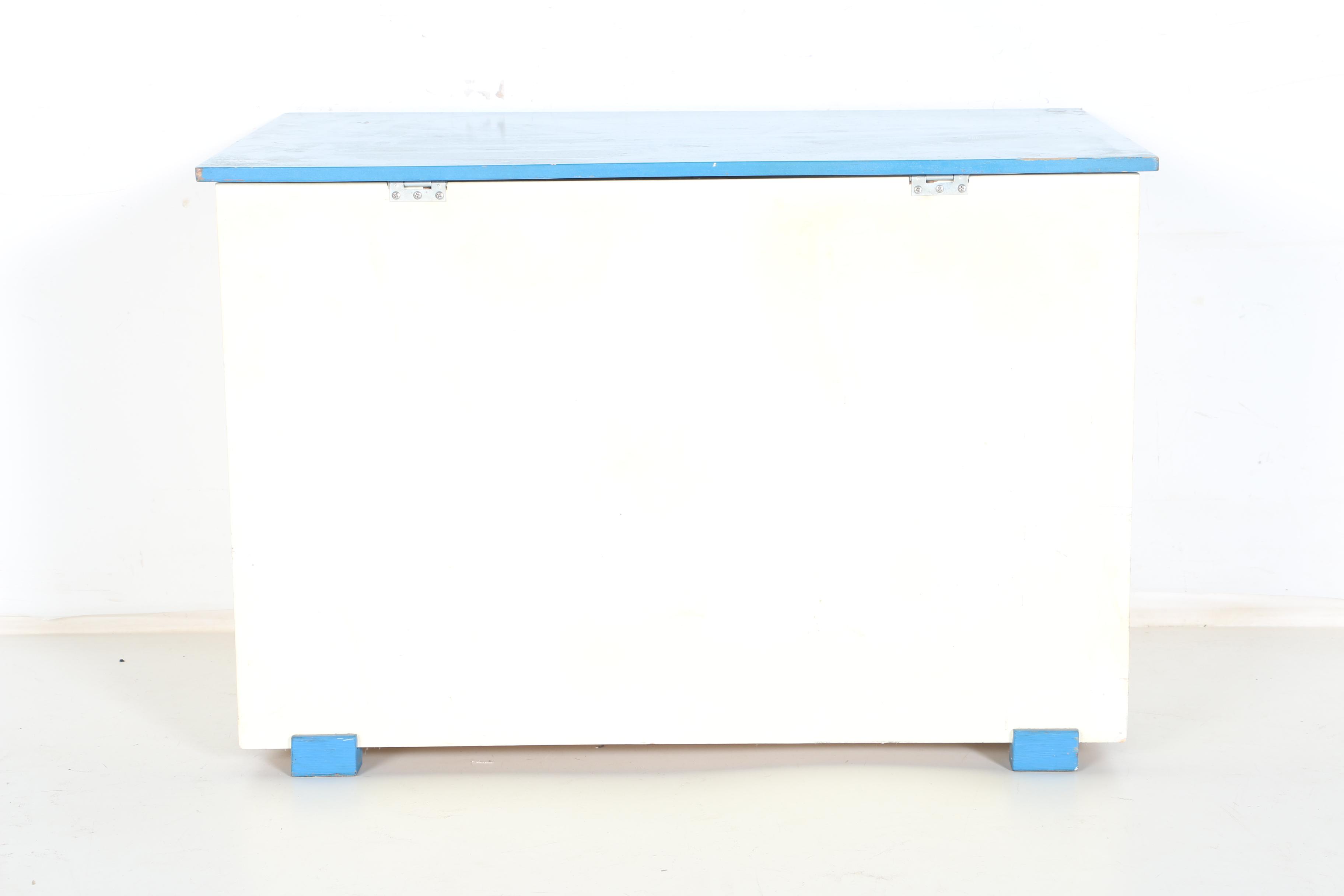 Children's Train-Themed Toy Chest