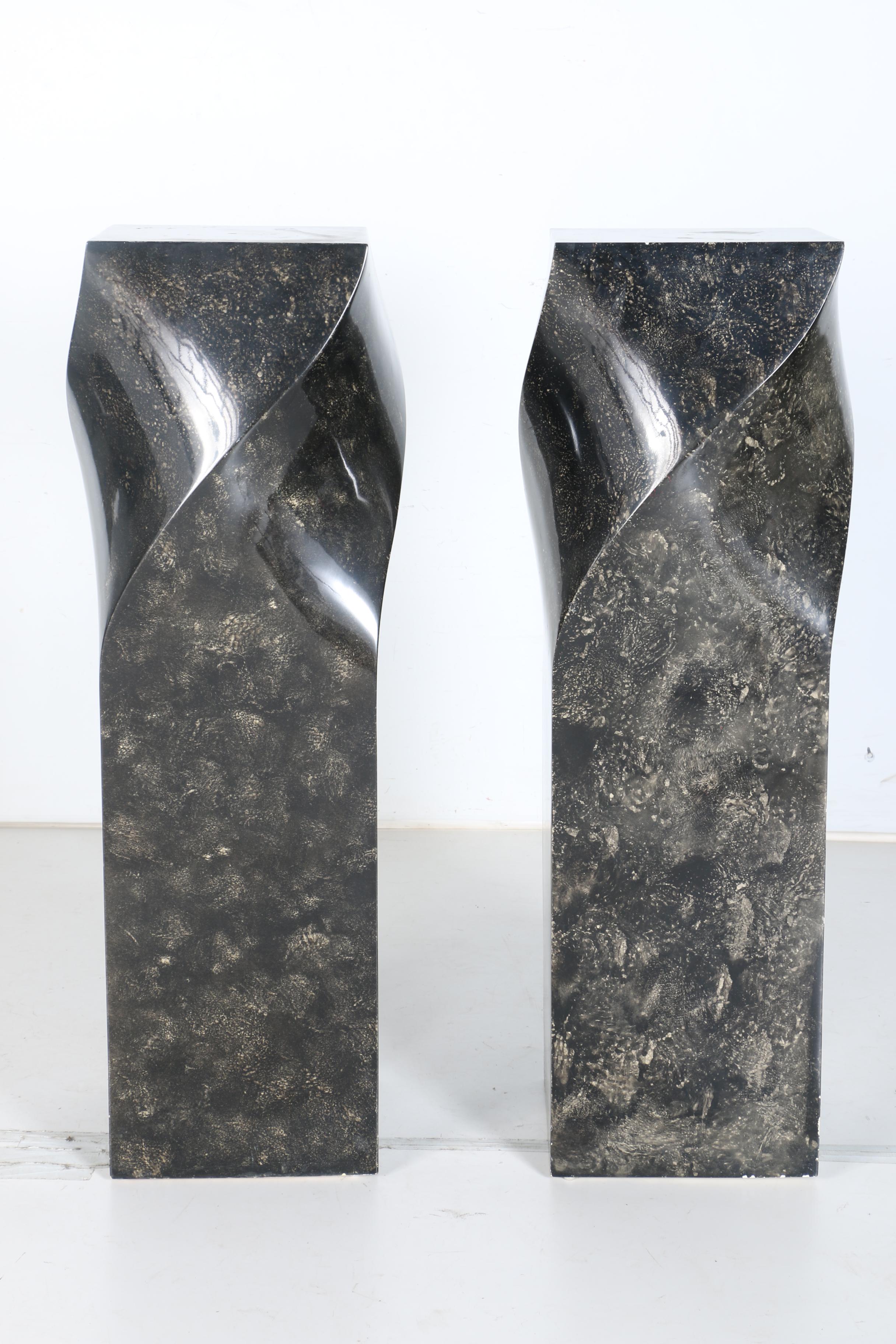 Faux Marble Display Pedestals