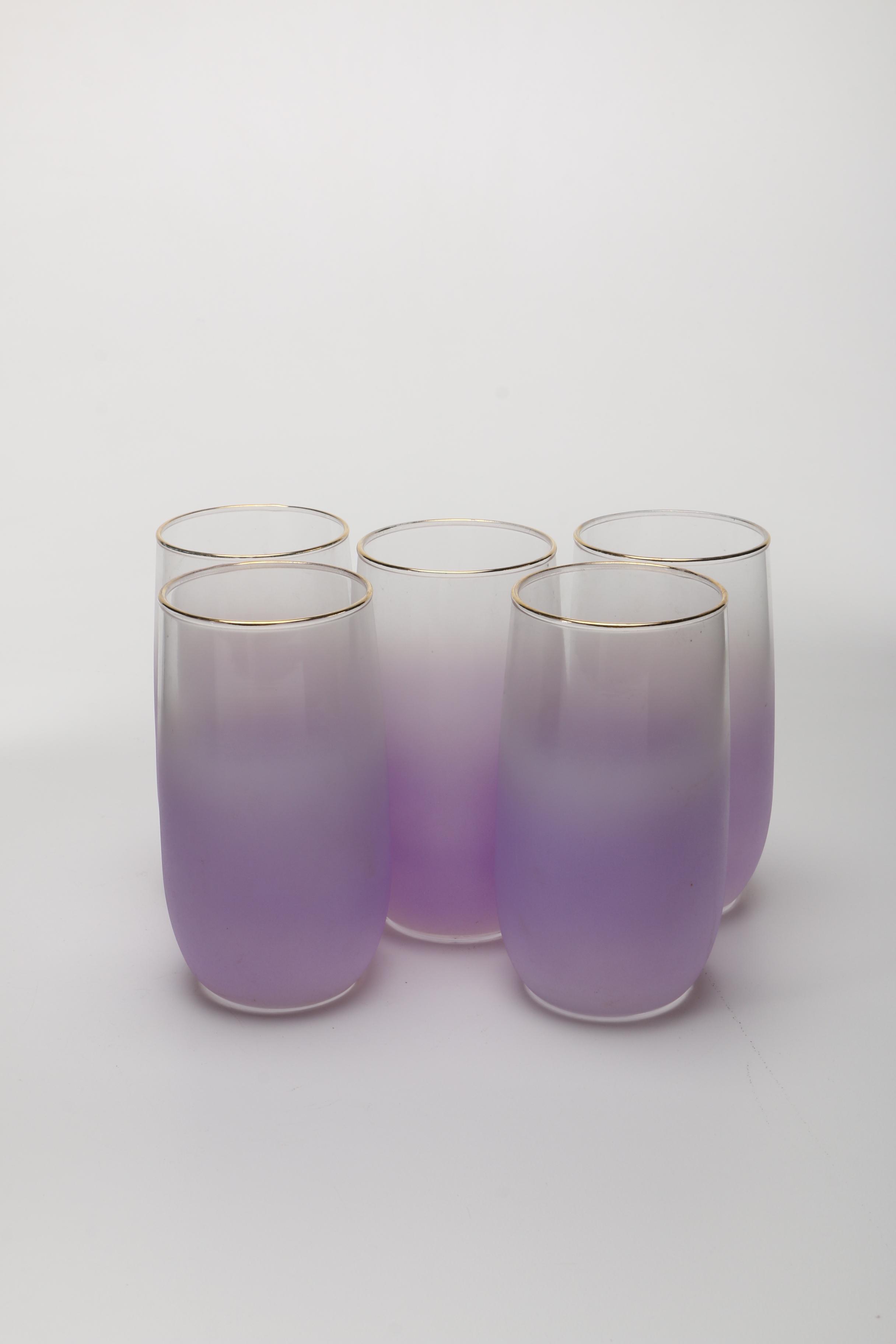 Mid-Century Purple Blendo Glass Collection