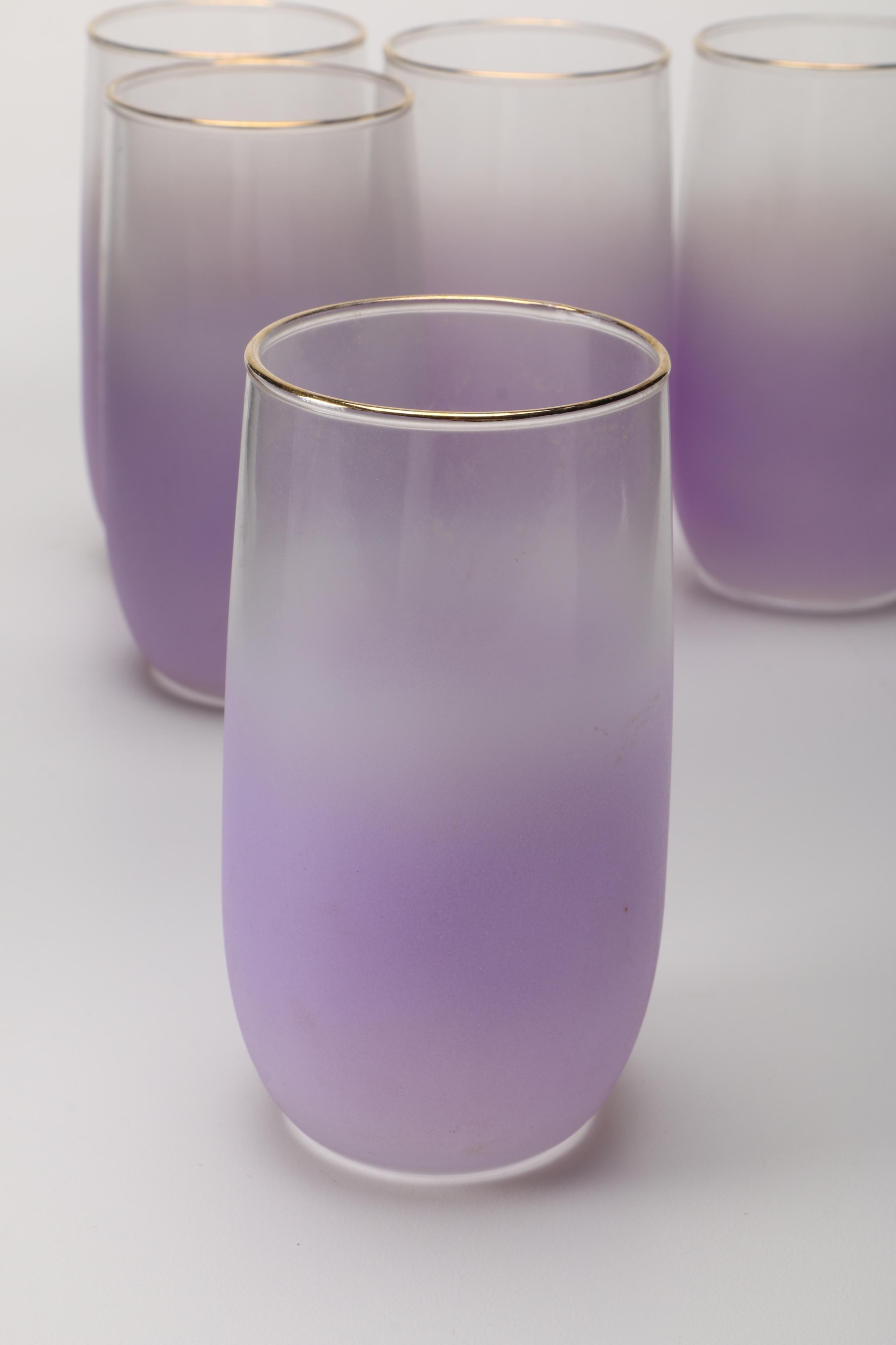 Mid-Century Purple Blendo Glass Collection