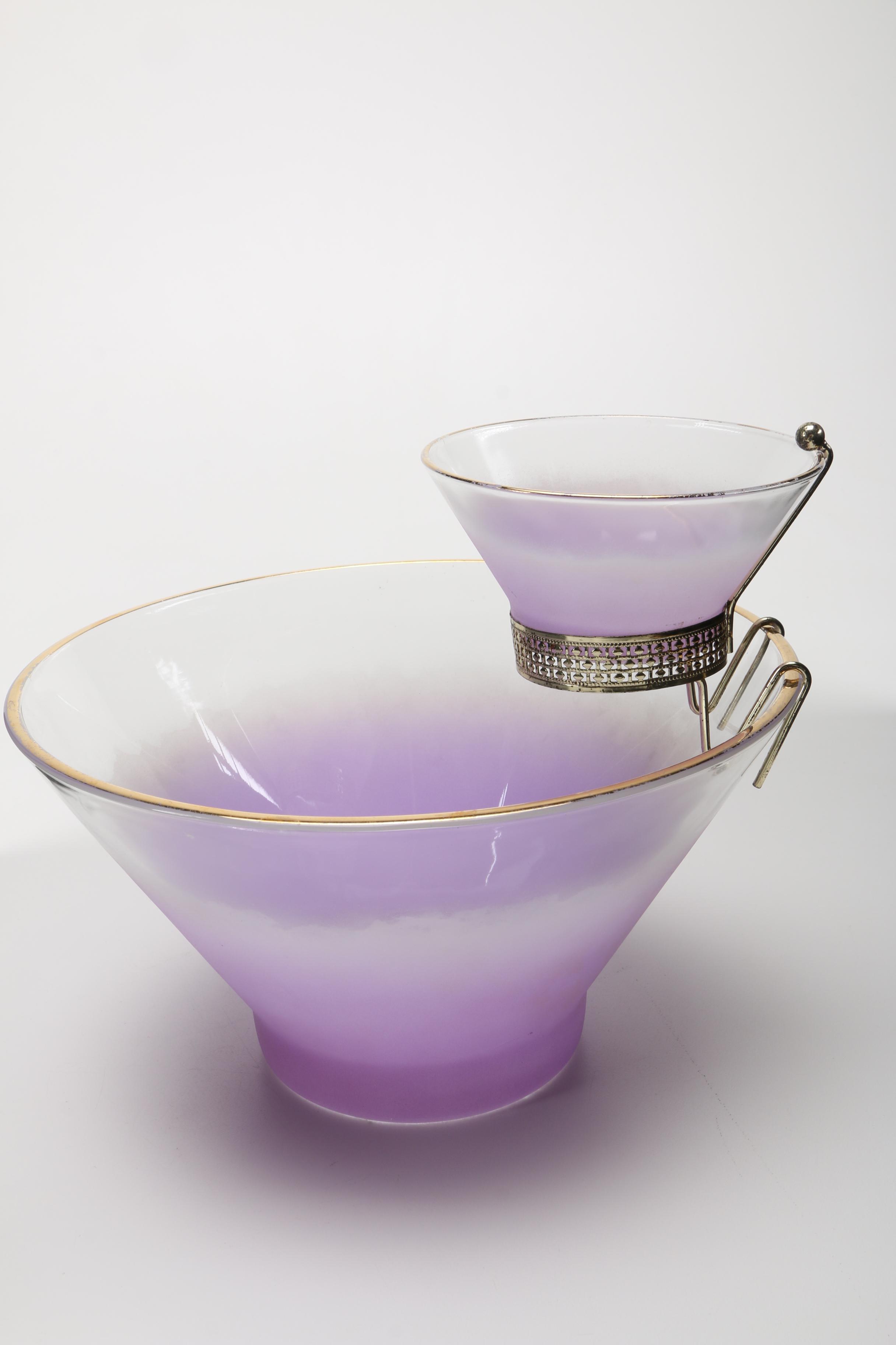 Mid-Century Purple Blendo Glass Collection