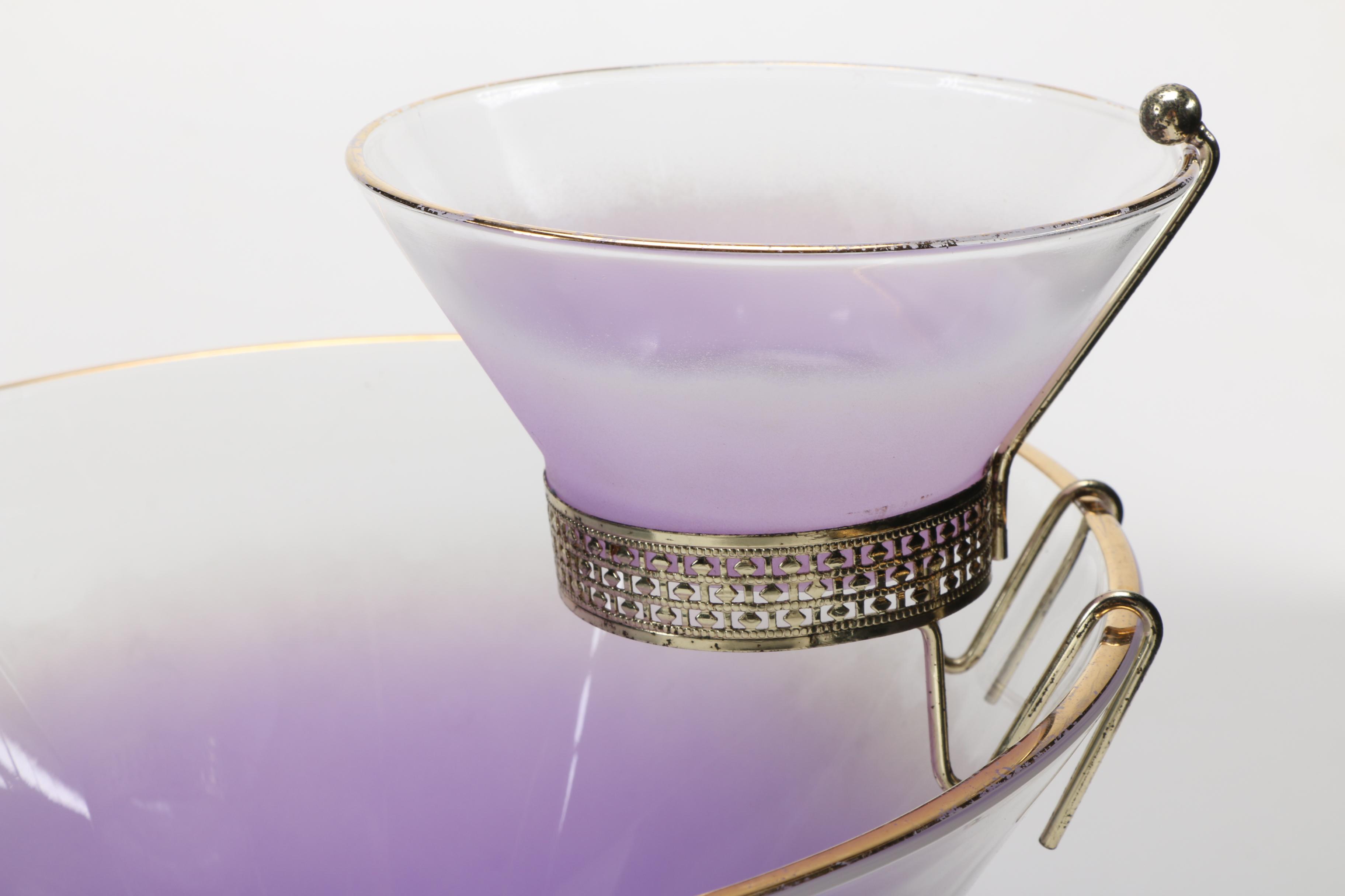 Mid-Century Purple Blendo Glass Collection