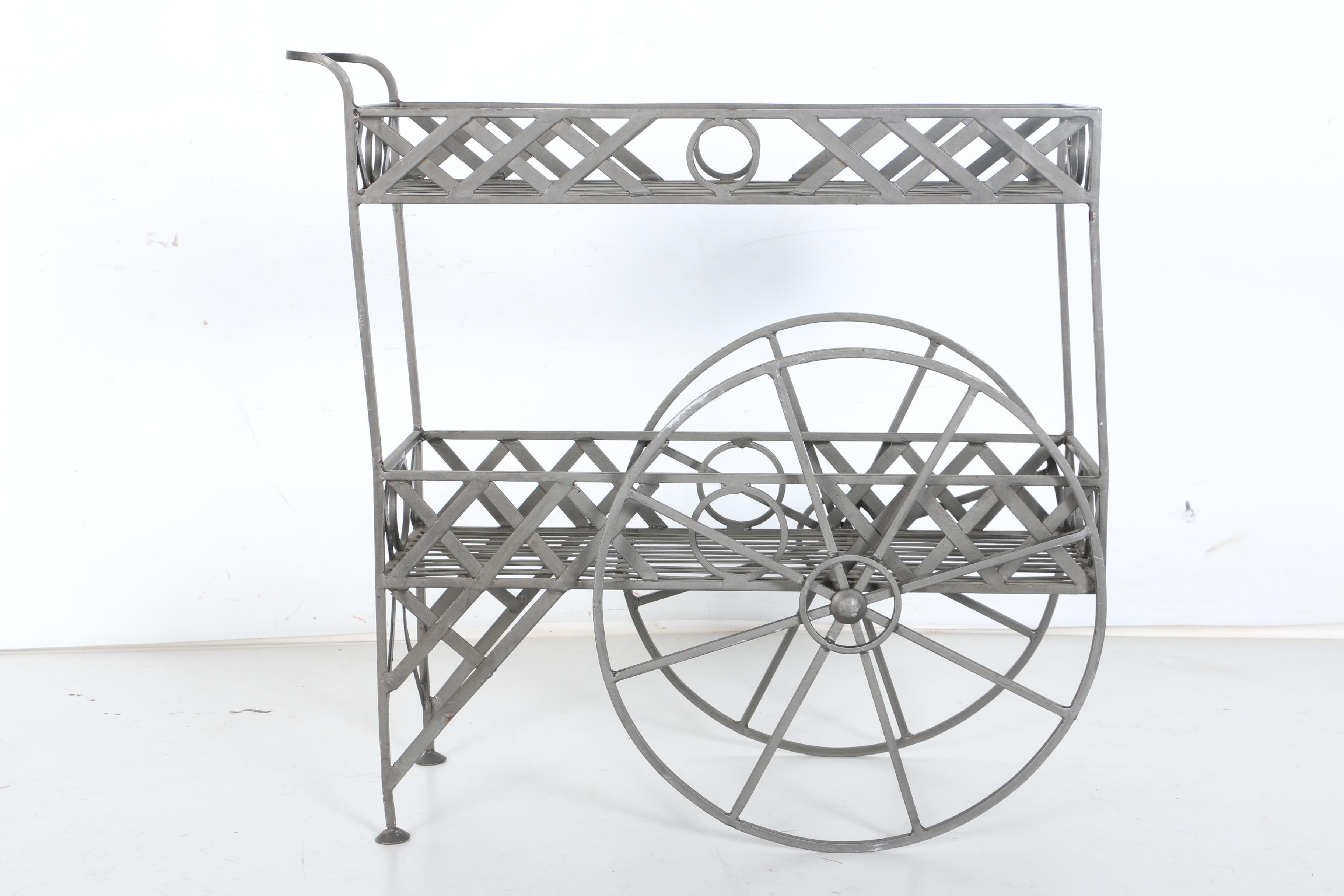 Metallic Bar Cart