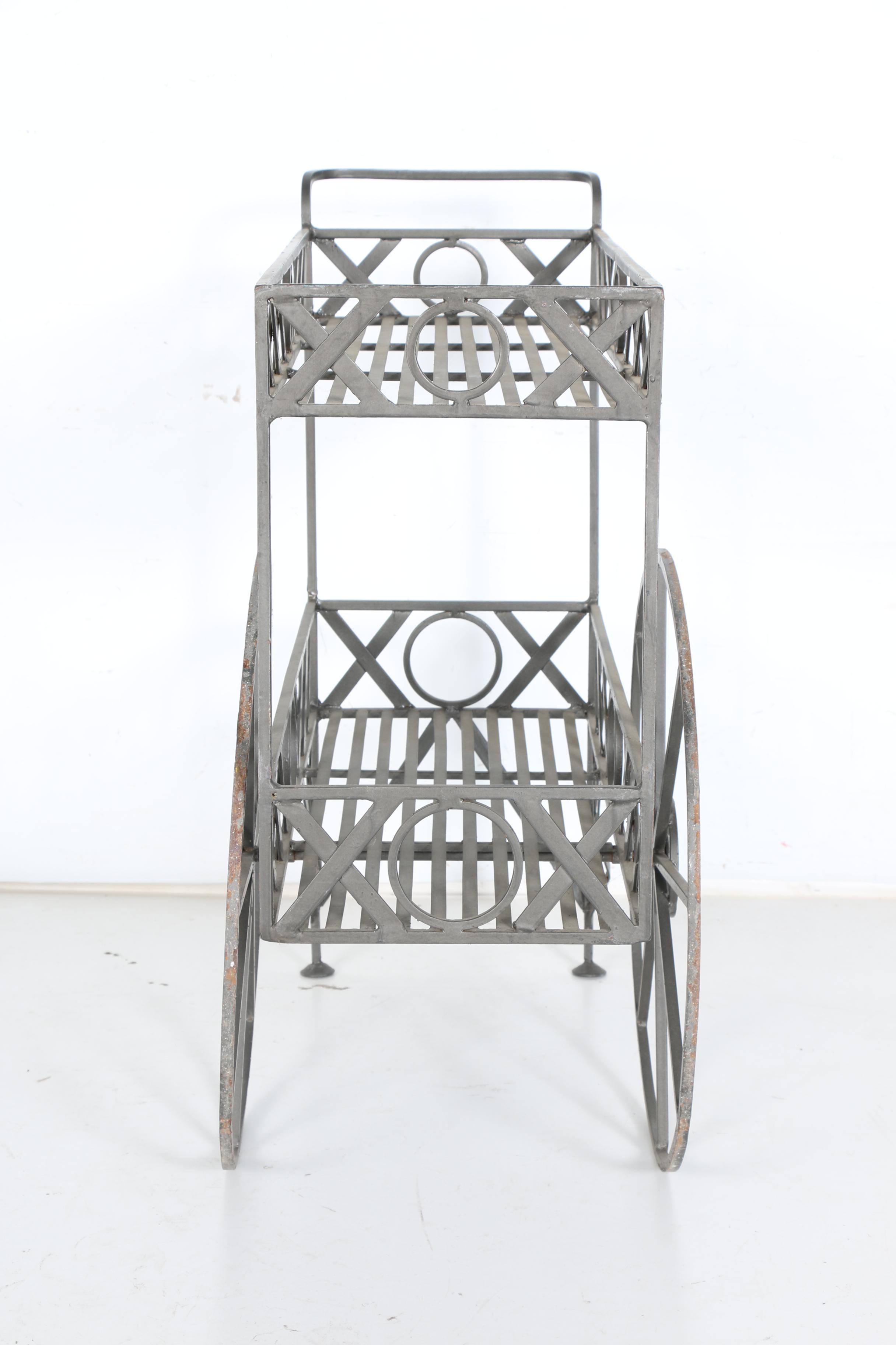Metallic Bar Cart