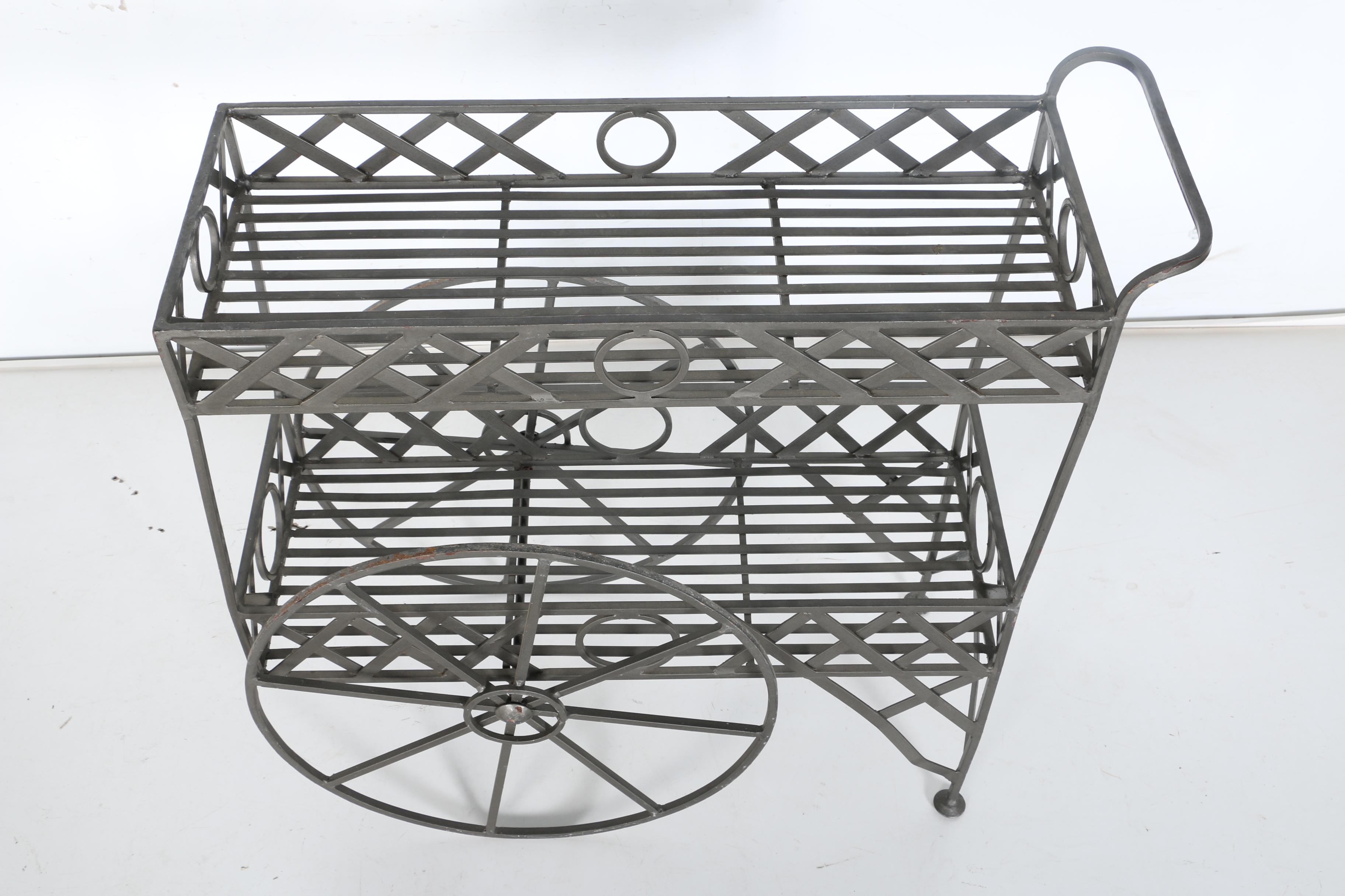 Metallic Bar Cart