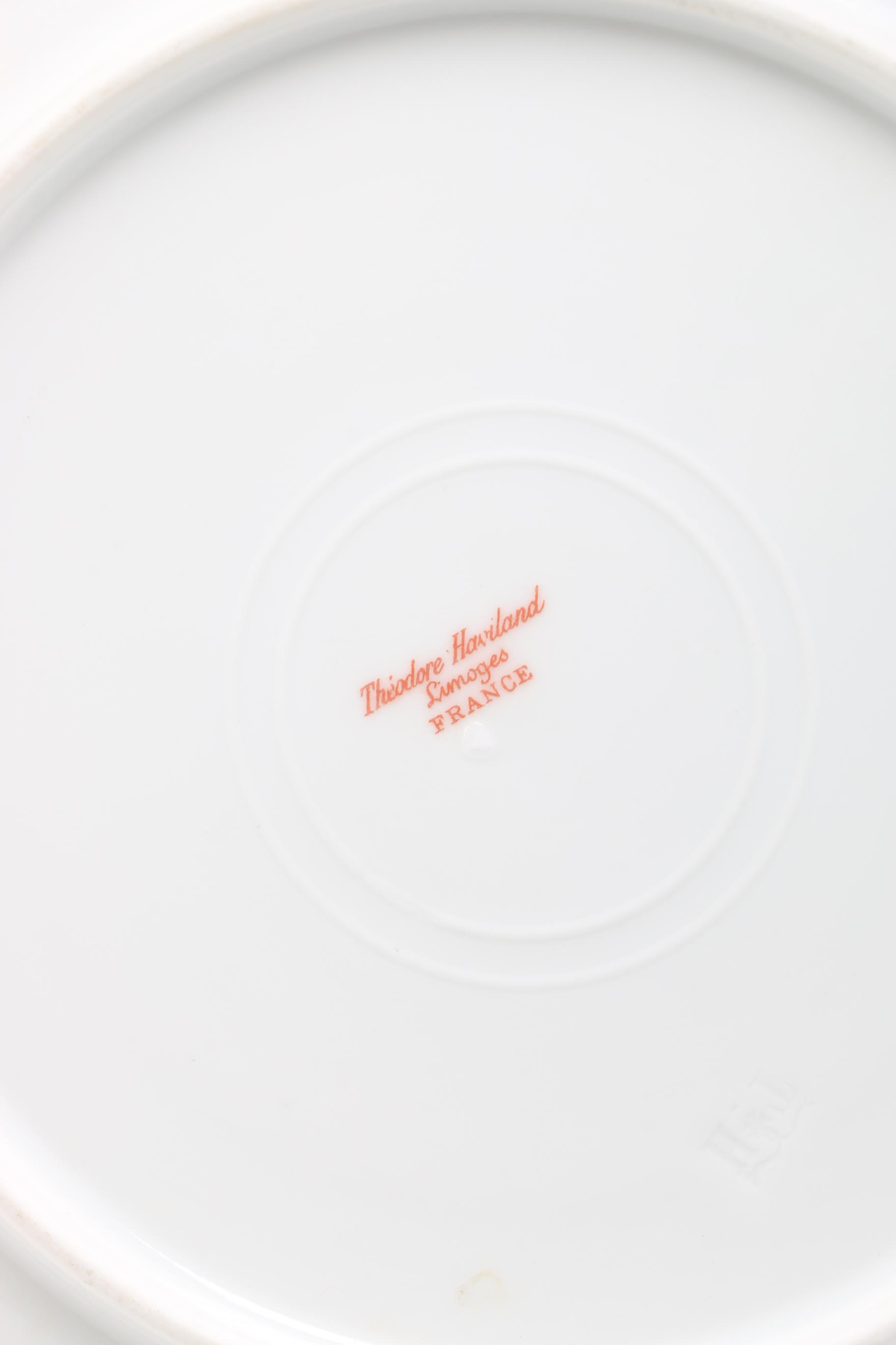 Limoges Plates Featuring Pouyat and Ahrenfeldt