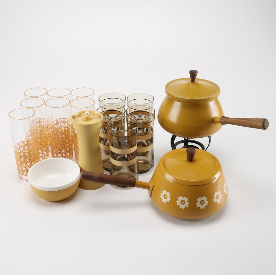 Vintage Yellow Kitchenalia