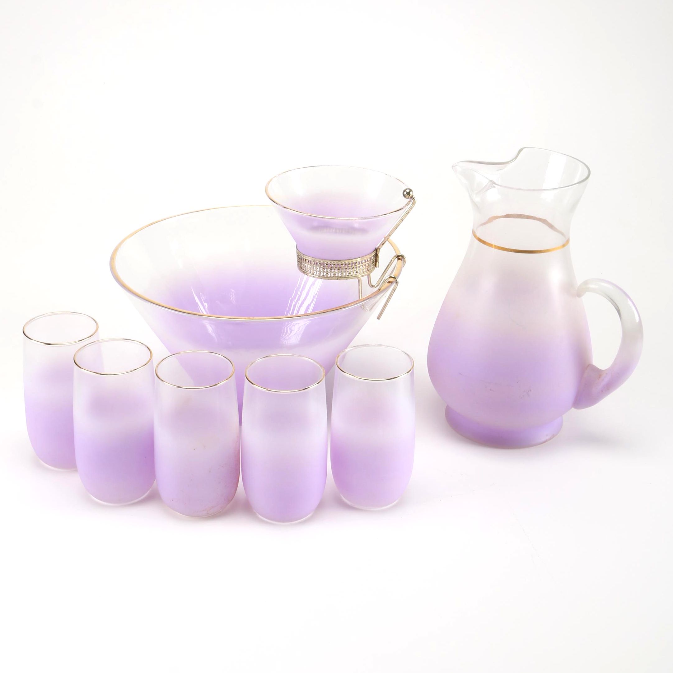 Mid-Century Purple Blendo Glass Collection