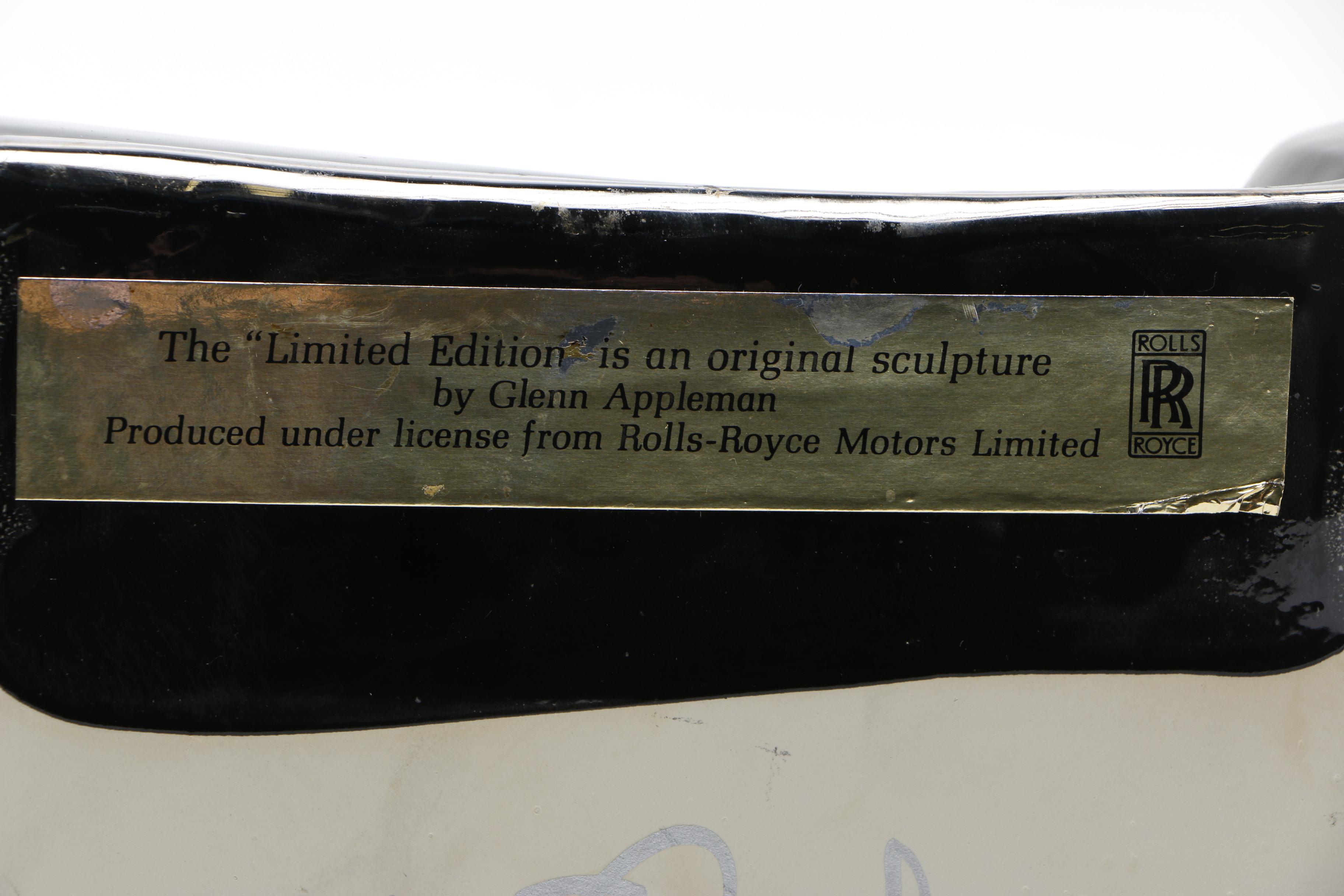 Glenn Appleman Limited Edition Rolls Royce Sculpture