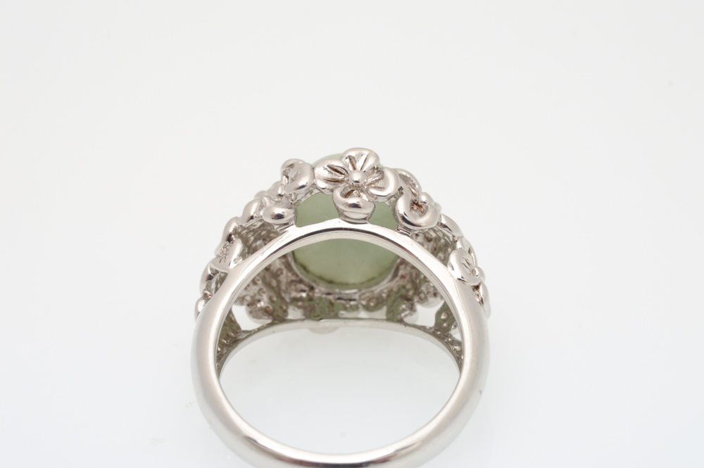 Sterling Silver Quartz Cabochon Ring