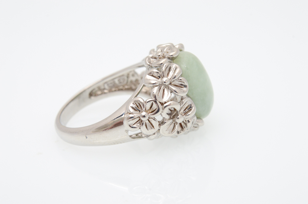 Sterling Silver Quartz Cabochon Ring