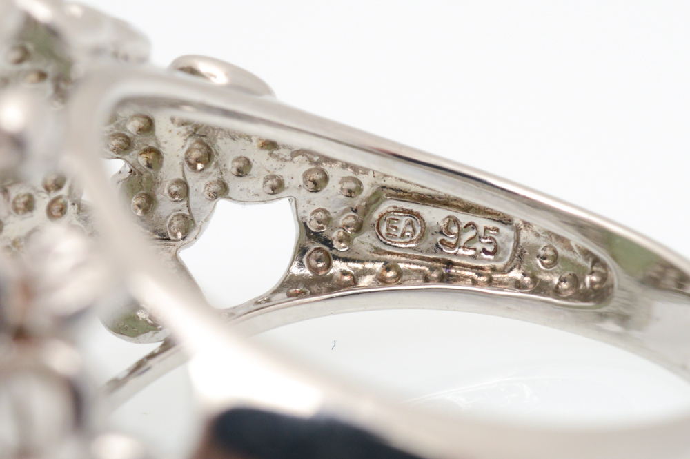 Sterling Silver Quartz Cabochon Ring