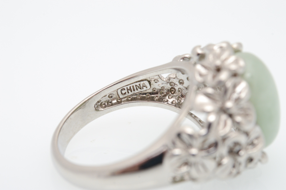 Sterling Silver Quartz Cabochon Ring