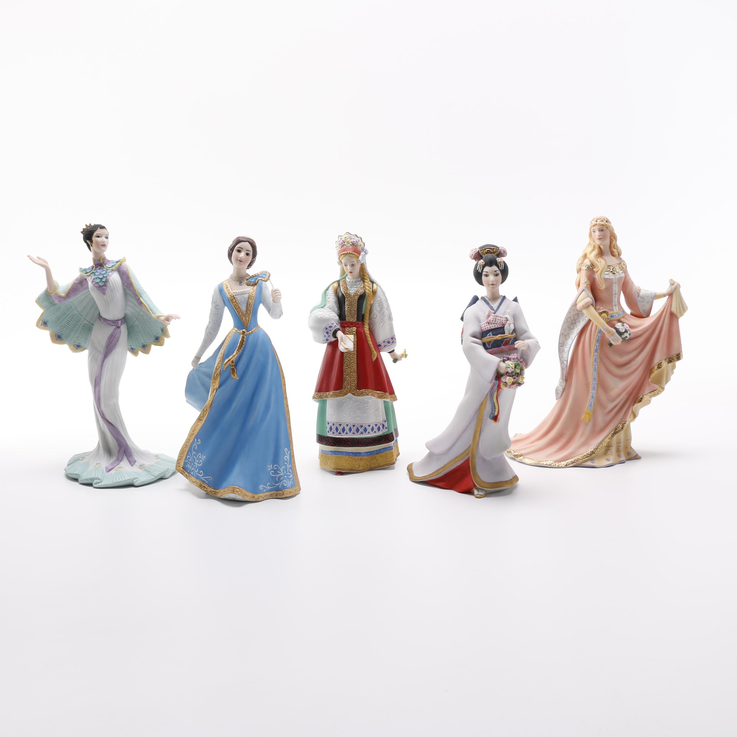 Lenox "Legendary Princesses" and "International Bride" Figurines