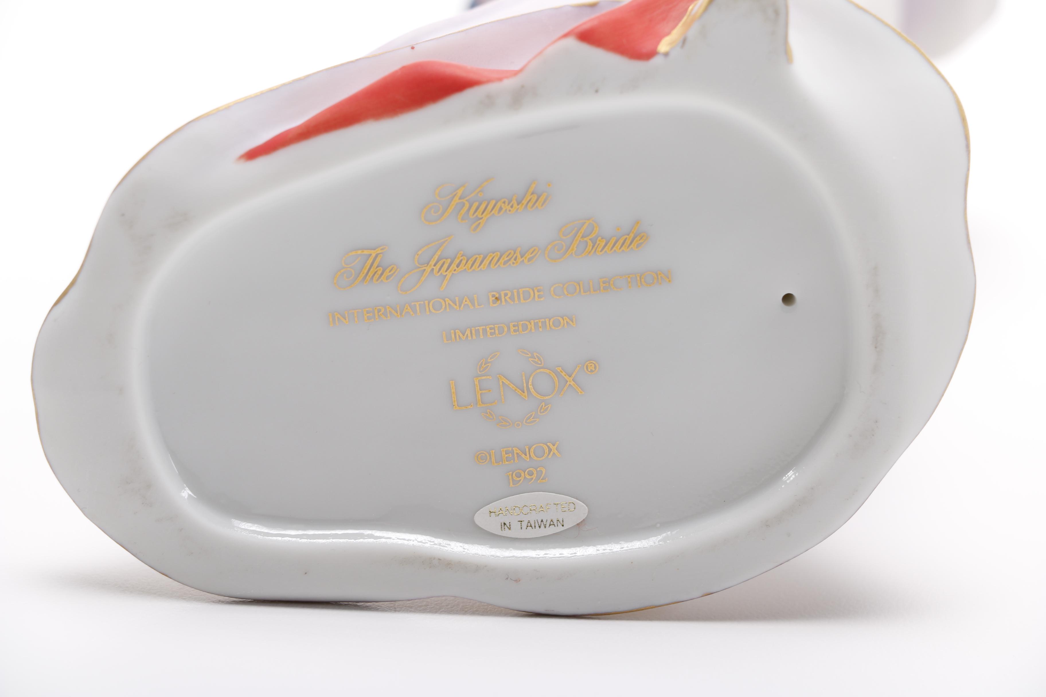 Lenox "Legendary Princesses" and "International Bride" Figurines