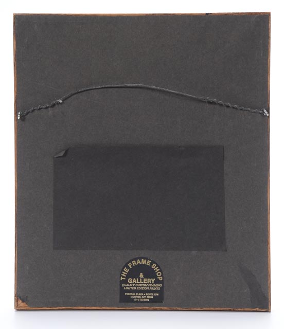 Charles Lindbergh Signed Offset Lithograph Portrait by Carl Bohne