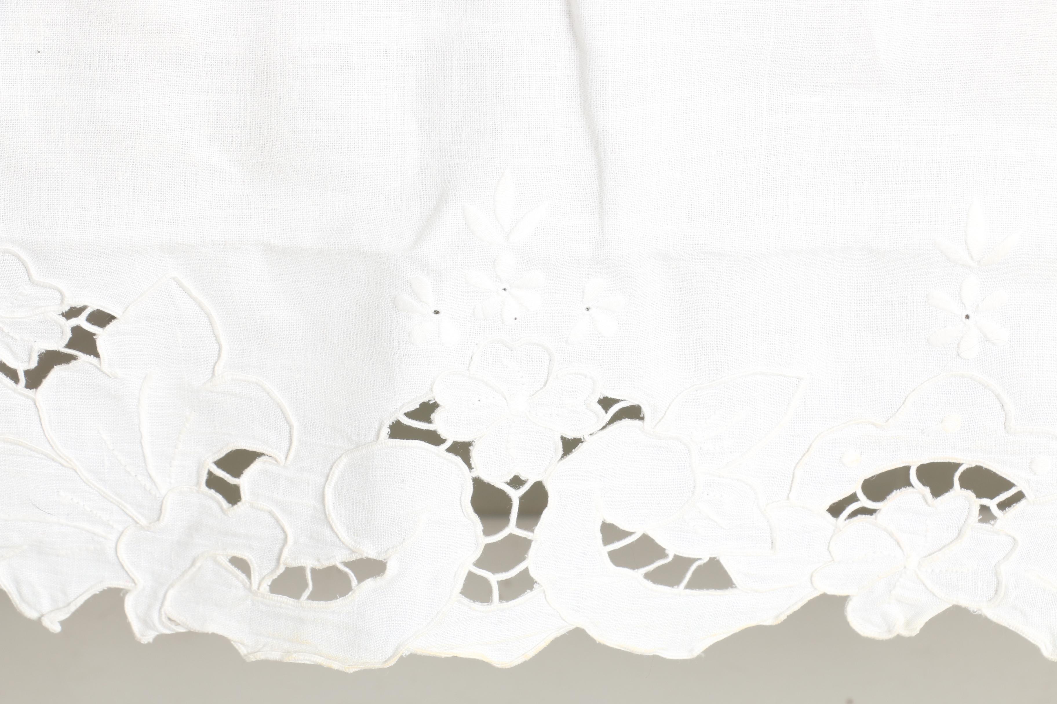 Embroidered and Cutwork Table Linens