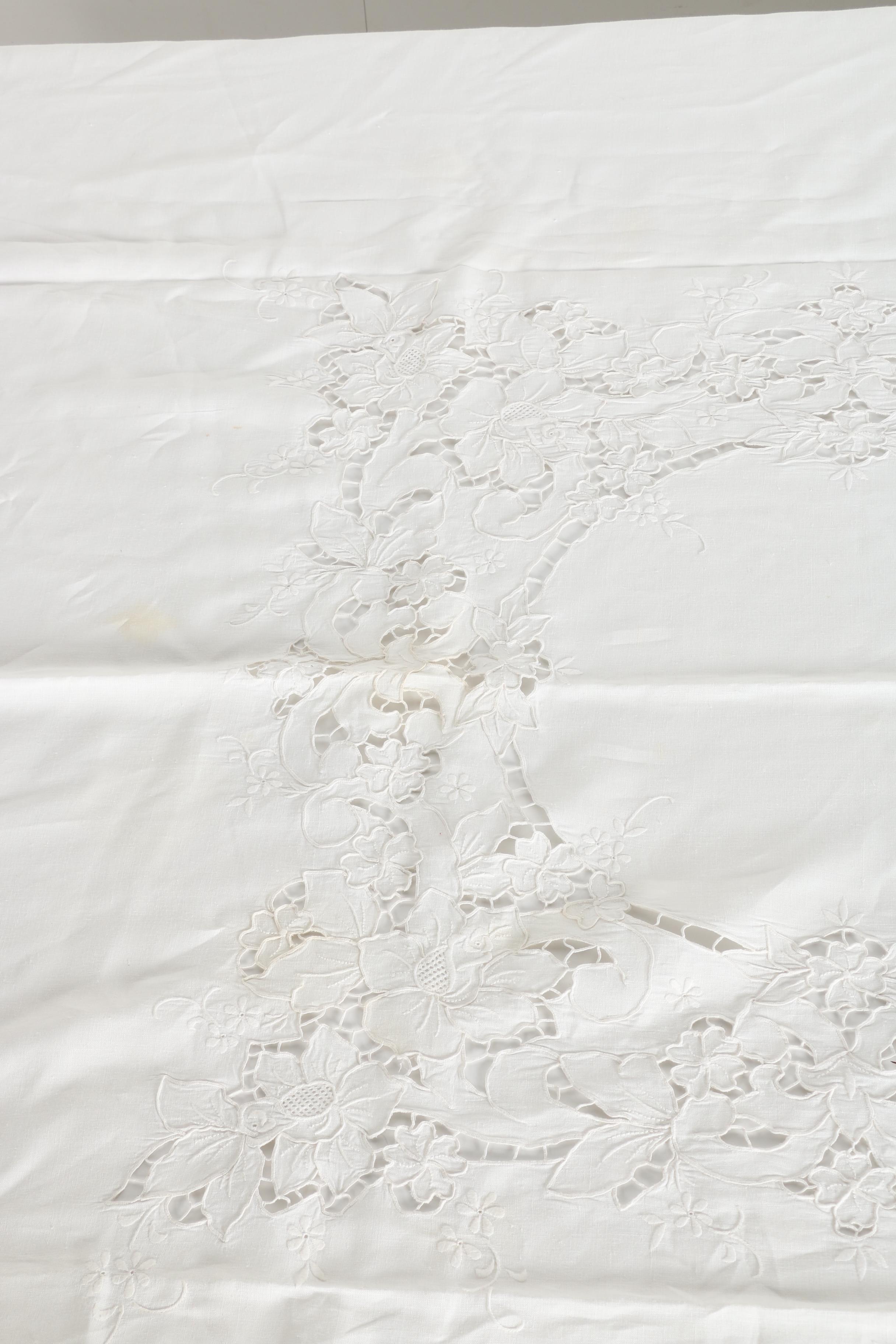 Embroidered and Cutwork Table Linens