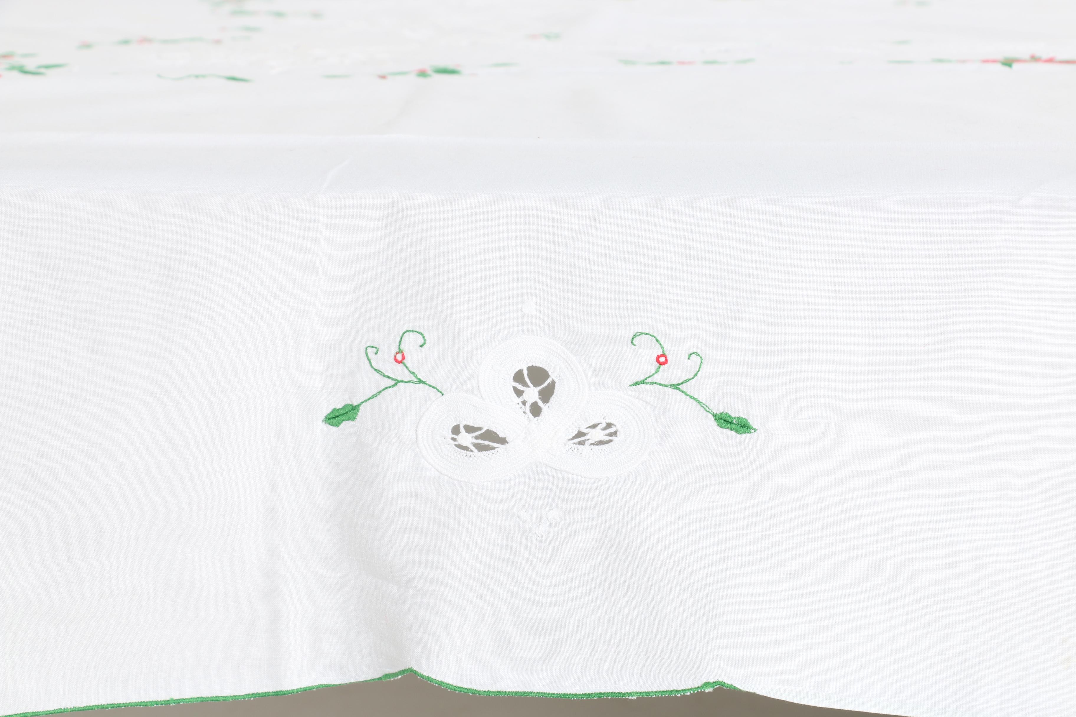 Embroidered and Cutwork Table Linens