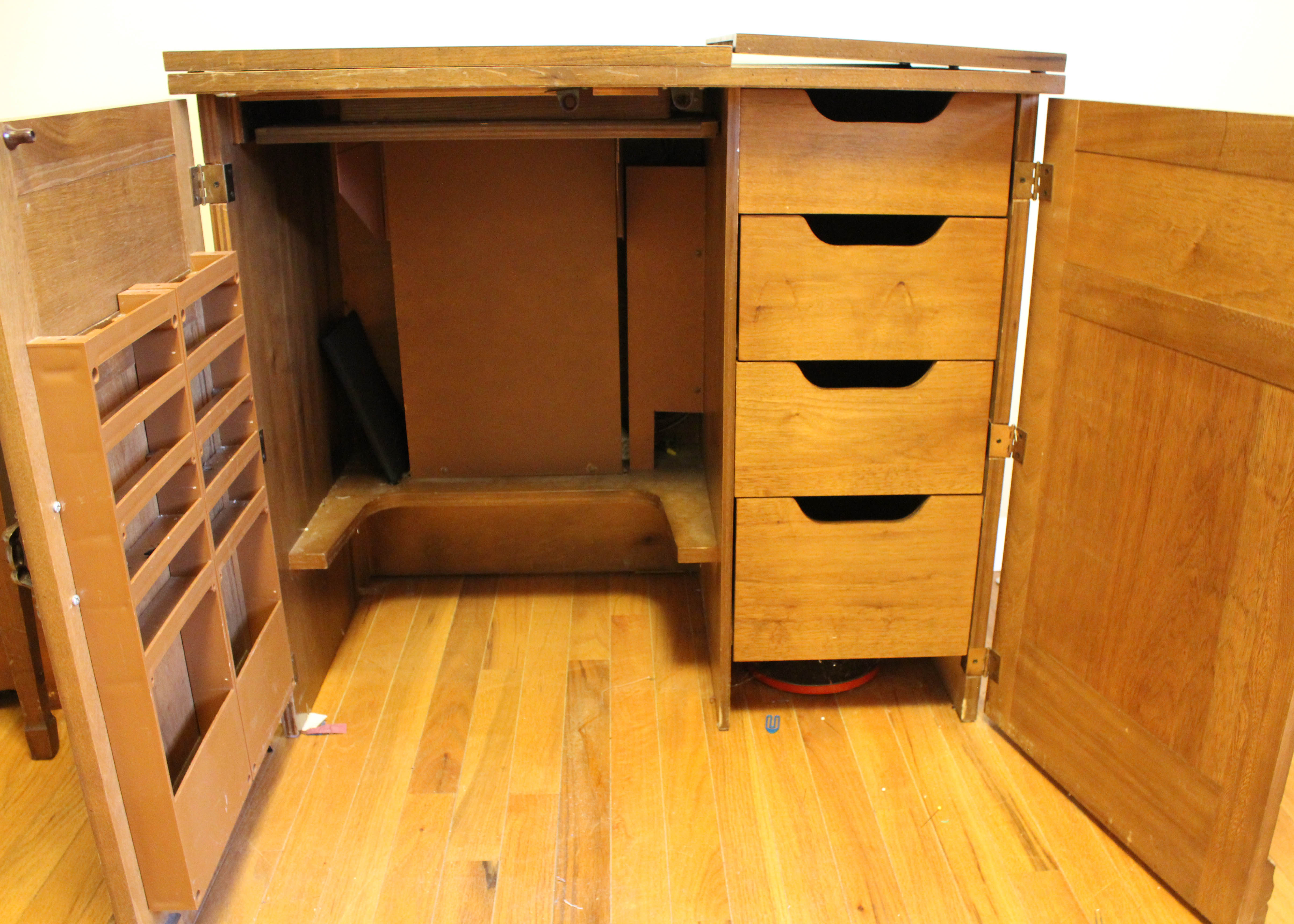 Parsons Wood Sewing Cabinet