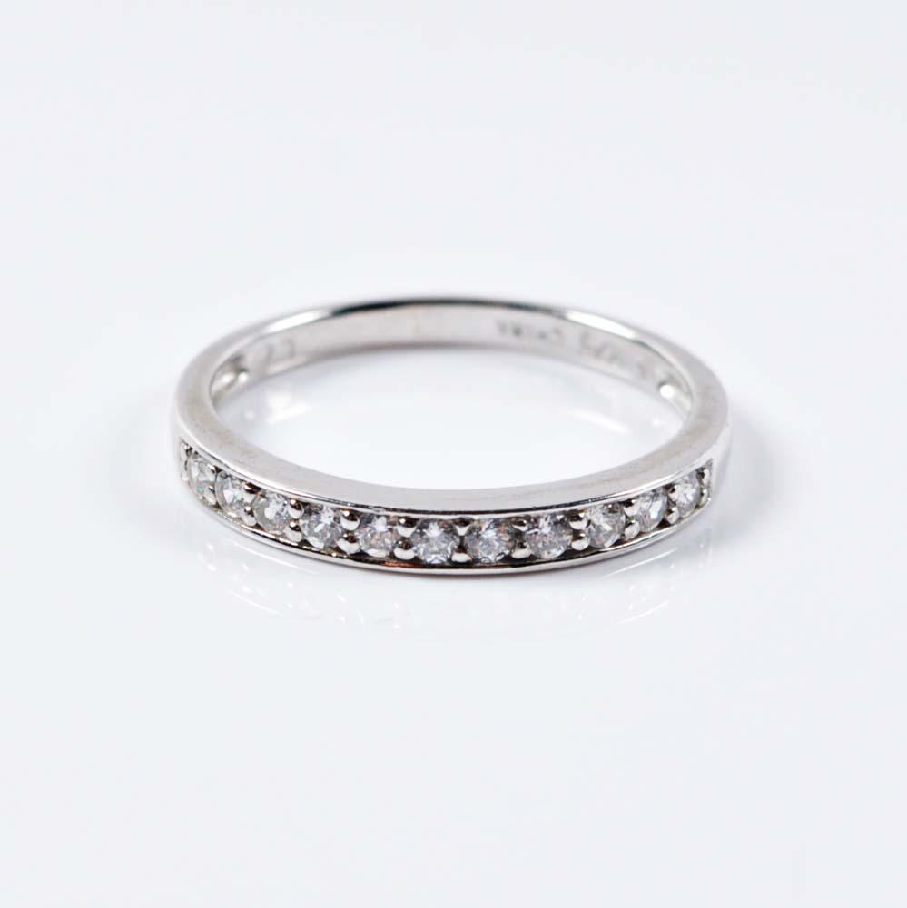 Sterling Silver and Cubic Zirconia Rings and Necklace