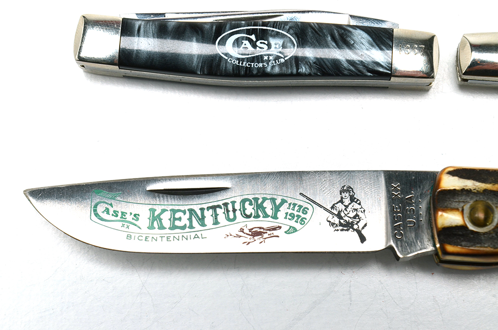 Case XX Kentucky Bicentennial Knife and Midnight Pearl Knives