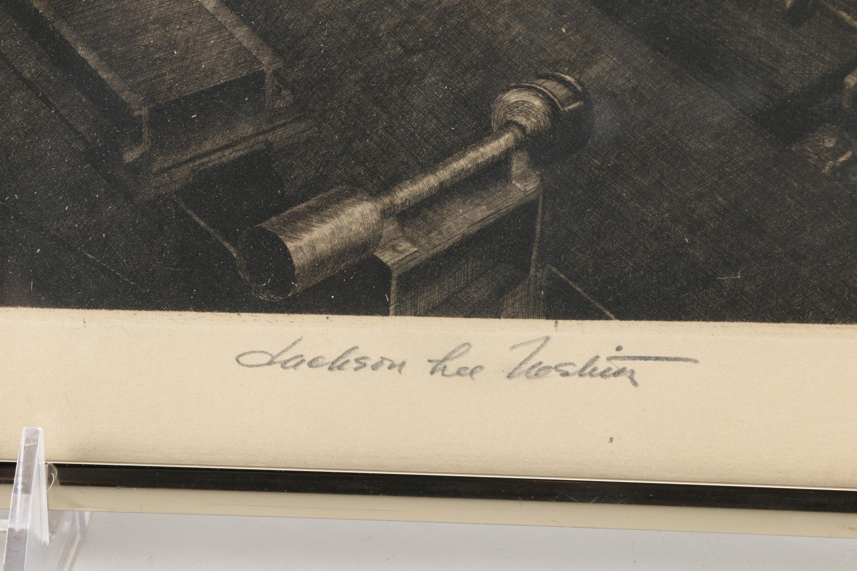 Jackson Lee Nesbitt Etching "Rod Mill-Sheffield Steel Corporation"