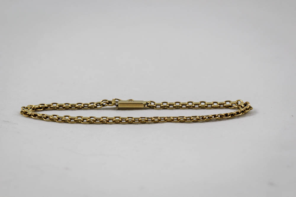14K Yellow Gold Bismarck Link Bracelet
