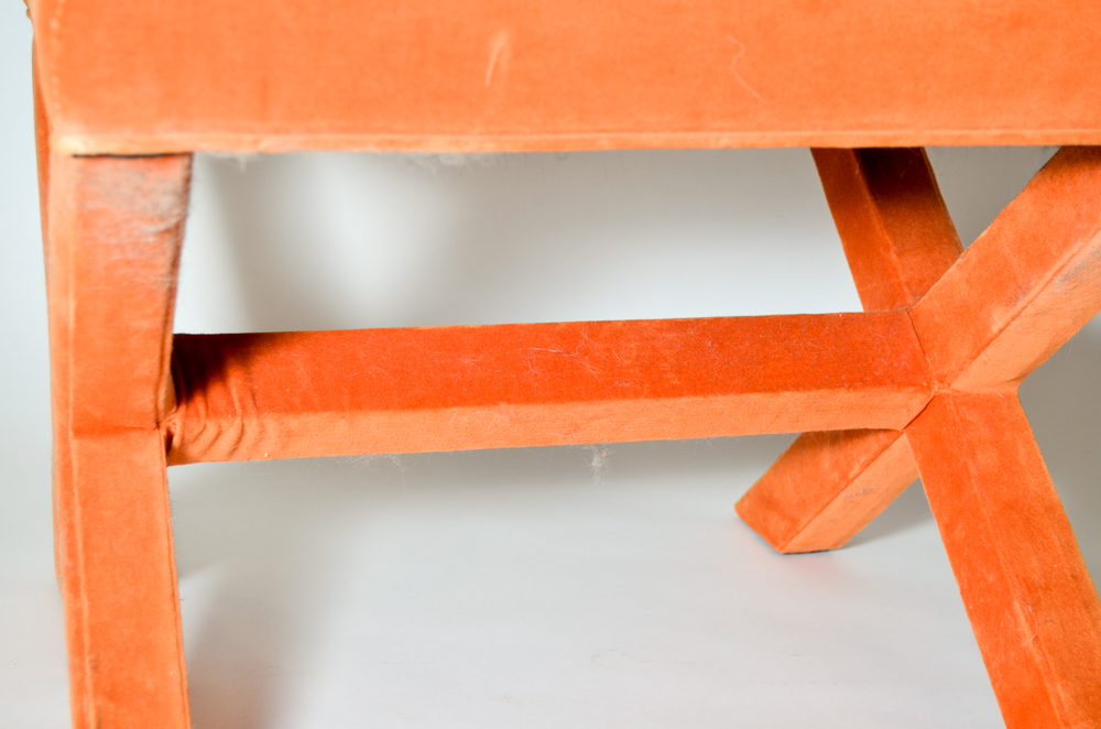 Jonathan Adler Orange X-Bench
