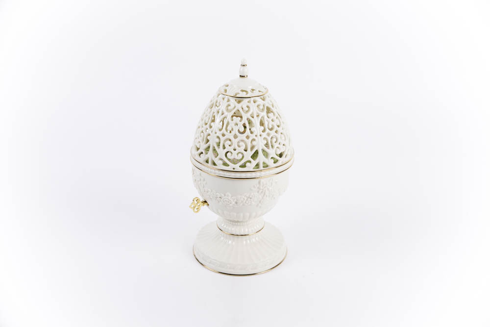 Lenox 10" Musical Filigree Egg