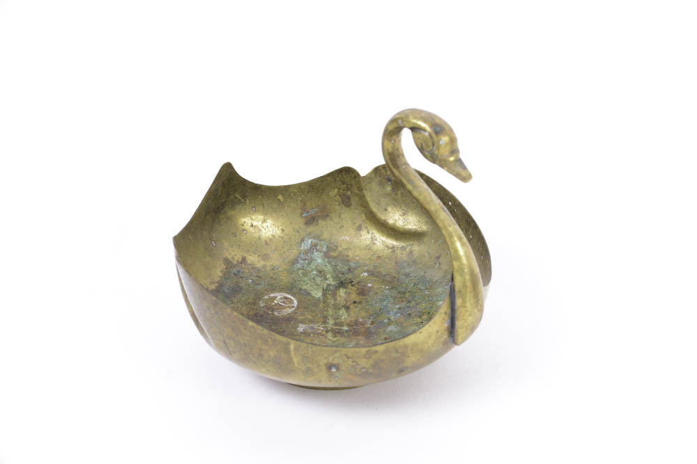 Vintage Mid Century Brass Bird Decor