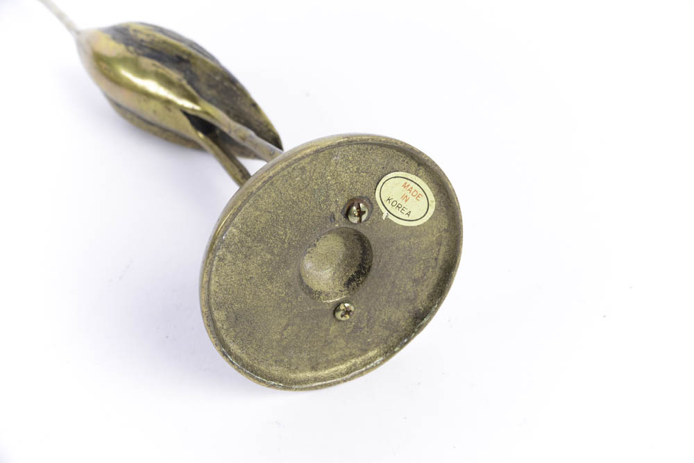 Vintage Mid Century Brass Bird Decor