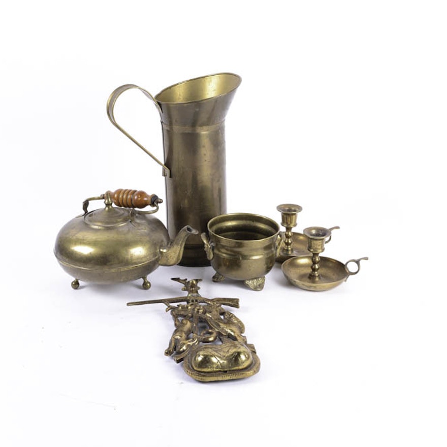 Assortment of Brass Decor