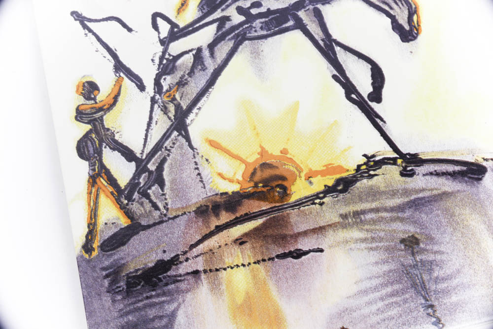 After Salvador Dali Ceramic Tile "The Horse of Labor"