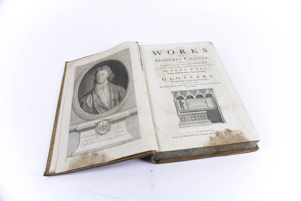 1721 "The Complete Works of Geoffrey Chaucer" First Edition Edited by John Urry