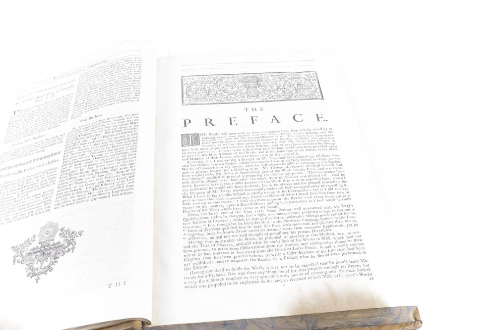 1721 "The Complete Works of Geoffrey Chaucer" First Edition Edited by John Urry