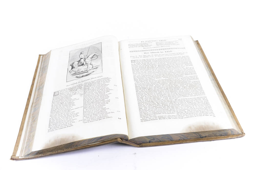 1721 "The Complete Works of Geoffrey Chaucer" First Edition Edited by John Urry