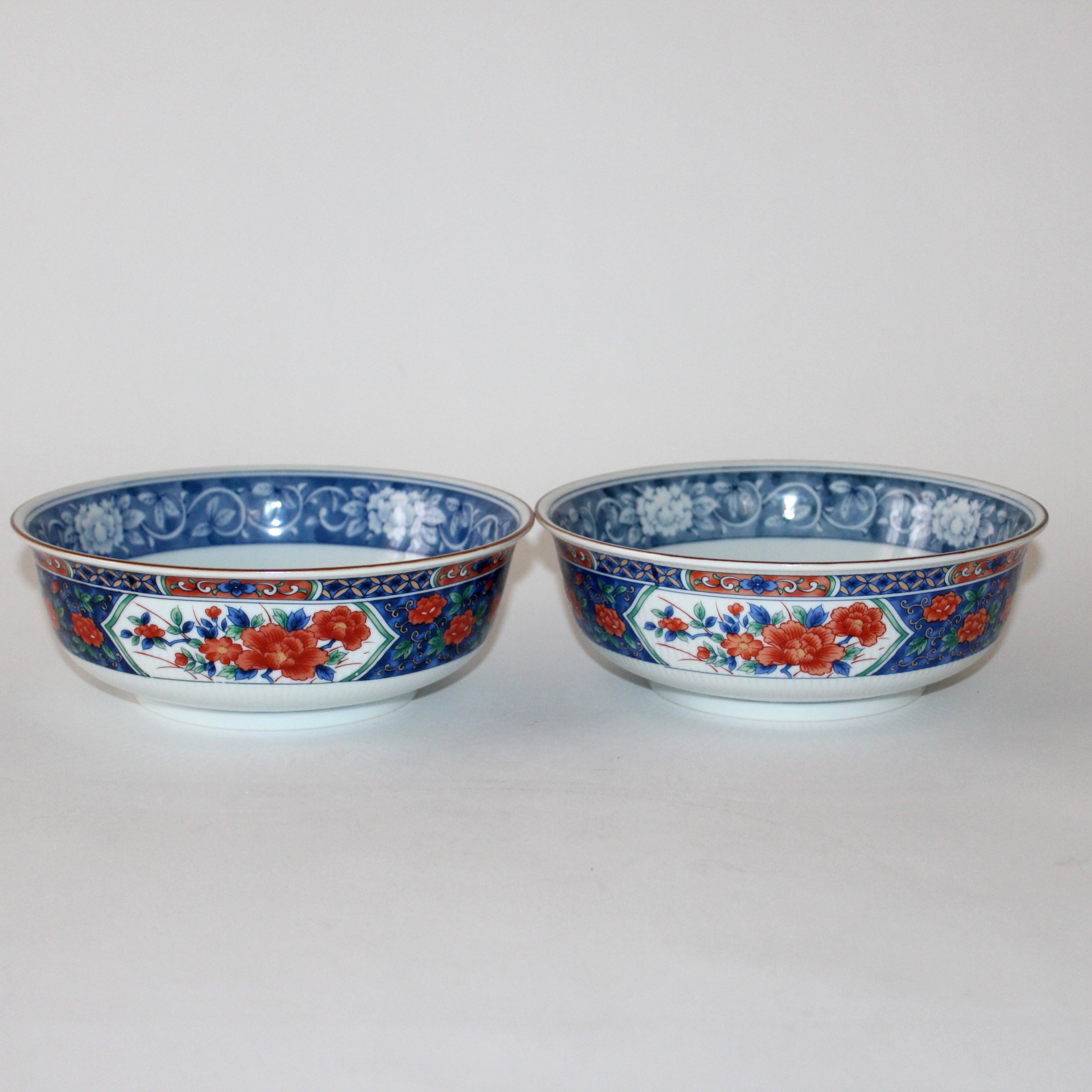 Pair of Tiffany Imari Bowls
