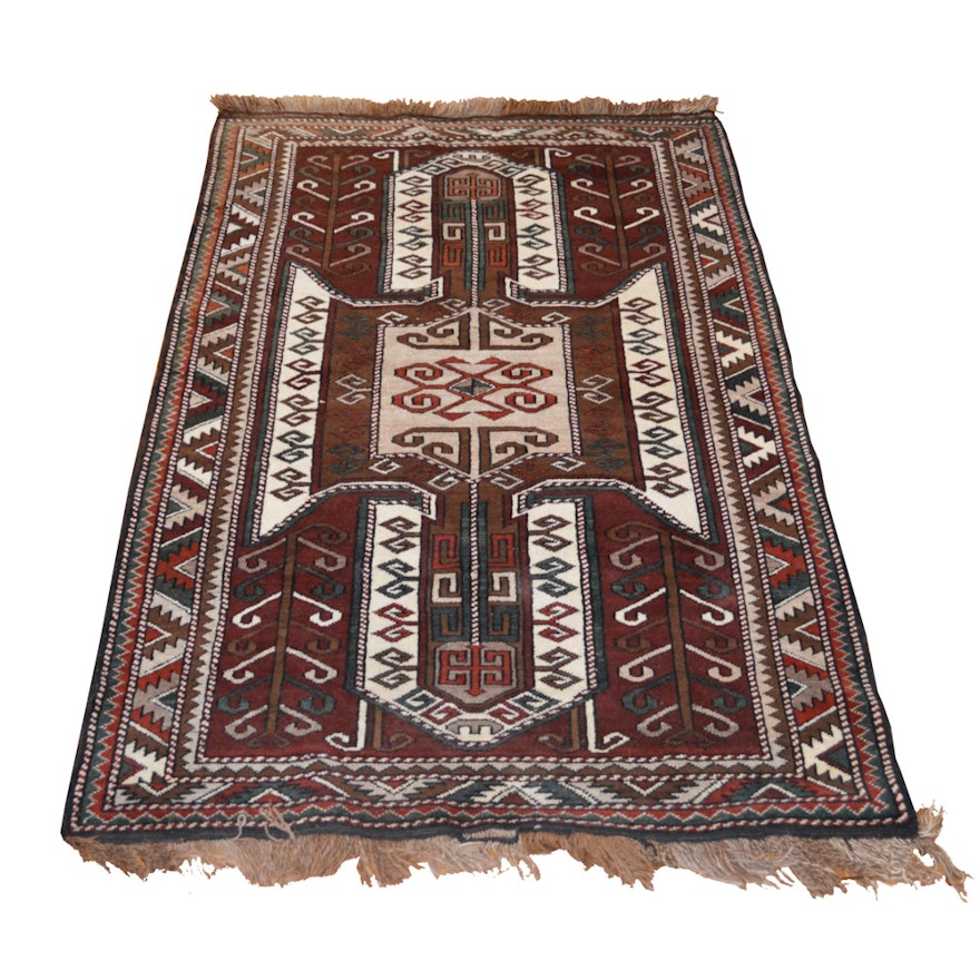 Hand Knotted Sewan Kazak Wool Area Rug