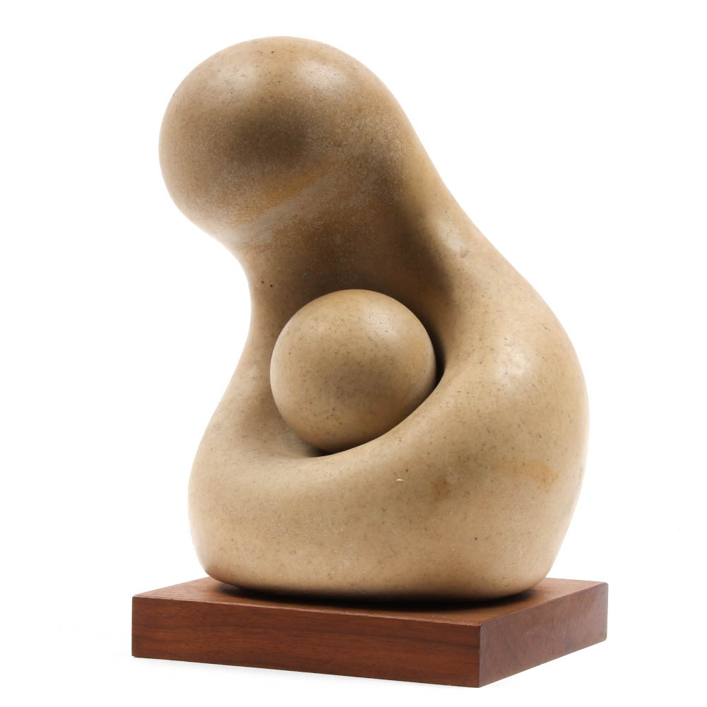 Walter Hannula Mid Century Mother and Child Sculpture
