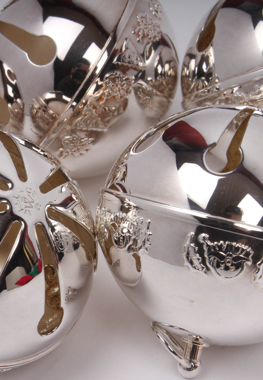 Wallace 1990s Silver Plate Holiday Bells