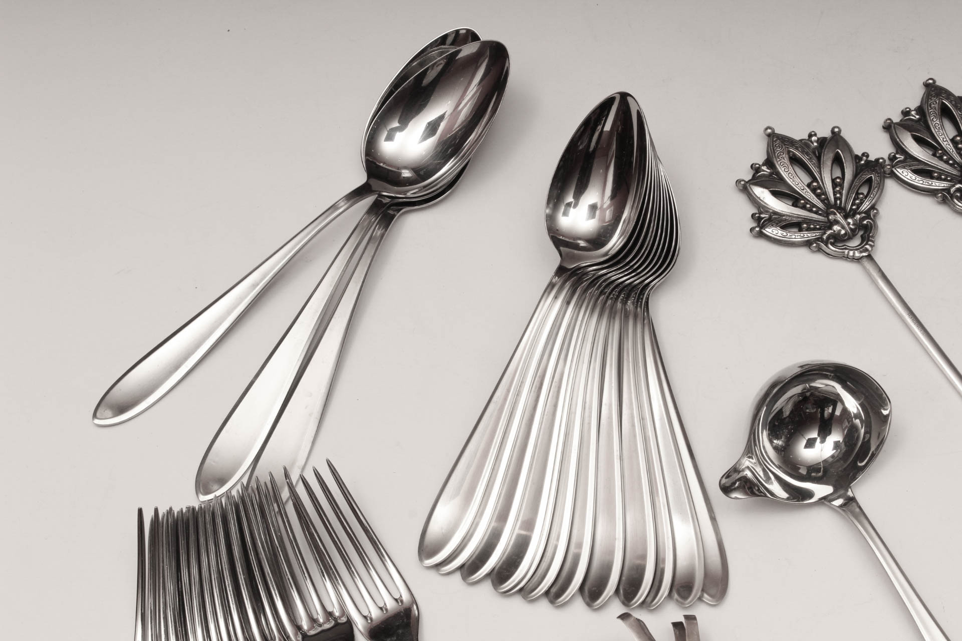 WMF Cromargan Stainless Steel Eighty Piece Flatware Set