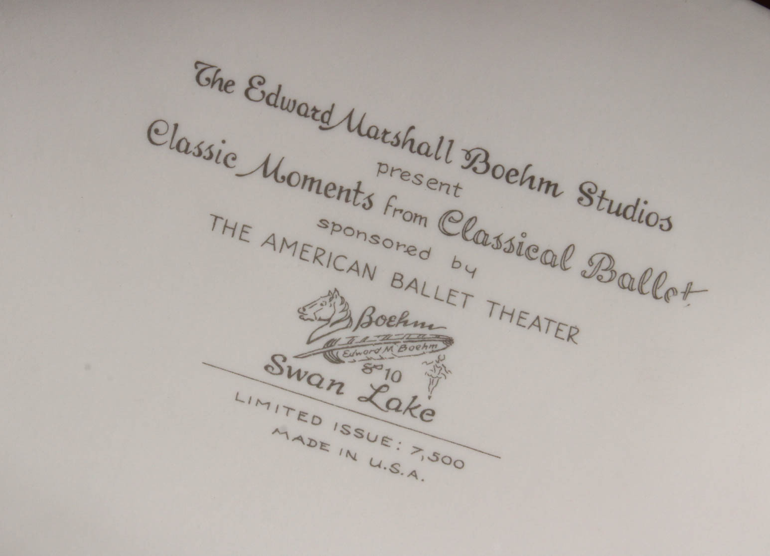 Boehm Ballerinas "Giselle" and "Swan Lake"